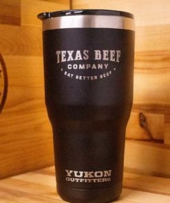 Texas Beef Black Tumbler