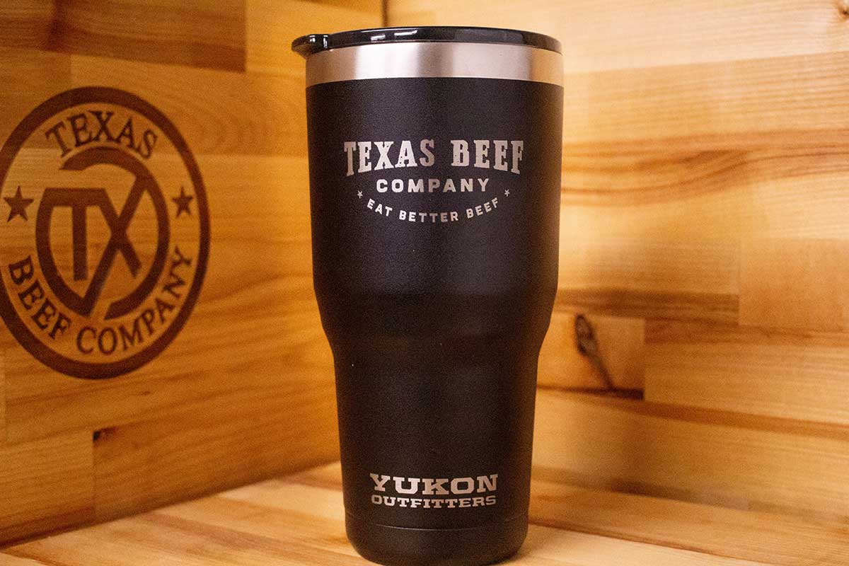 Texas Beef Black Tumbler