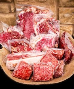 short rib skirt steaks flank sirloin ground beef box